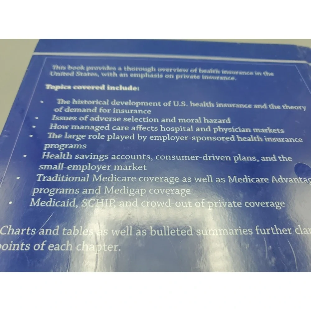 Health Insurance by Michael A Morrisey PhD‎ Health Administration Press *SEALED*